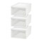 Plastic Clear Stackable Modular Shallow Storage Drawers Chest Box